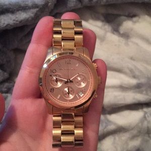 Rose gold Michael Kors watch